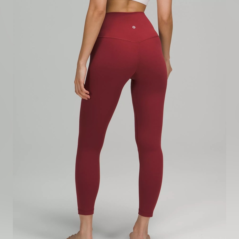 Lululemon align leggings 25” 4 burgundy